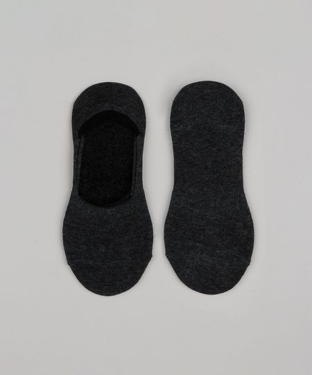 Meia-Masculina-Invisivel-Cinza-Mescla-Escuro-8772243-Cinza_Mescla_Escuro_1