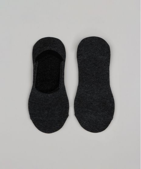 Meia-Masculina-Invisivel-Cinza-Mescla-Escuro-8772243-Cinza_Mescla_Escuro_1