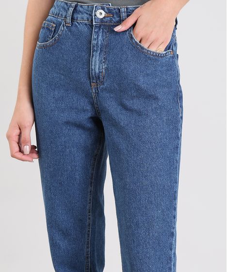 mom jeans cintura alta