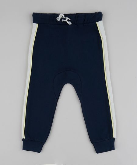 Calca-Infantil-com-Faixas-Laterais-e-Cordao-Azul-Marinho-9790371-Azul_Marinho_1