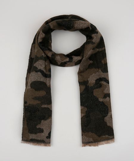 Cachecol-em-Trico-Estampado-Camuflado-Marrom-9801870-Marrom_1