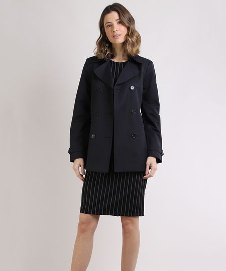 Casaco-Trench-Coat-Feminino-Transpassado-com-Faixa-para-Amarrar-Preto-9818779-Preto_1