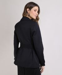 Casaco-Trench-Coat-Feminino-Transpassado-com-Faixa-para-Amarrar-Preto-9818779-Preto_2