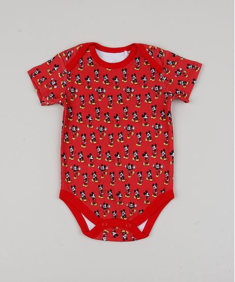 Body-Infantil-Mickey-Estampado-Manga-Curta-Vermelho-9839853-Vermelho_1