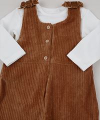 Conjunto-Infantil-De-Jardineira-de-Veludo---Body-Manga-Longa--Marrom-9842856-Marrom_5