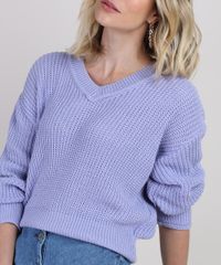 Sueter-de-Trico-Feminino-Amplo-Decote-V-Lilas-9944245-Lilas_5
