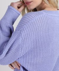 Sueter-de-Trico-Feminino-Amplo-Decote-V-Lilas-9944245-Lilas_6