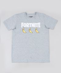 Camiseta-Juvenil-Banana-Fortnite-Manga-Curta-Cinza-Mescla-9945944-Cinza_Mescla_1