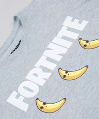 Camiseta-Juvenil-Banana-Fortnite-Manga-Curta-Cinza-Mescla-9945944-Cinza_Mescla_4