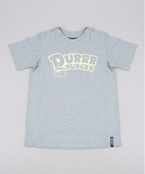 Camiseta-Juvenil-Durrr-Burger-Fortnite-Manga-Curta-Cinza-Mescla-9945953-Cinza_Mescla_1