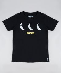 Camiseta-Juvenil-Fortnite-Banana-Manga-Curta-Gola-Careca-Preta-9945958-Preto_1