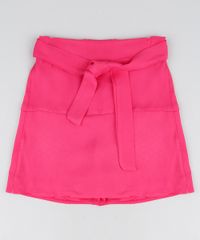 Short-Saia-Infantil-com-Faixa-para-Amarrar-Pink-9950191-Pink_1