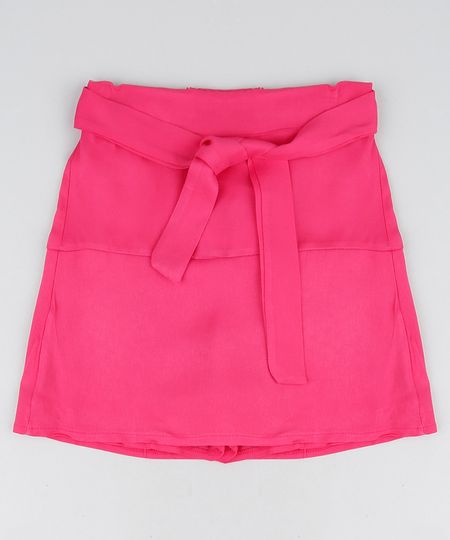 Short-Saia-Infantil-com-Faixa-para-Amarrar-Pink-9950191-Pink_1