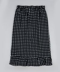 Saia-Juvenil-Midi-Estampada-de-Poa-com-Babados-Preta-9950192-Preto_2