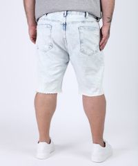 Bermuda-Jeans-Masculina-Plus-Size-Slim-Destroyed-Azul-Claro-9951312-Azul_Claro_2