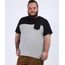 Camiseta-Masculina-Plus-Size-com-Recorte-e-Bolso-Manga-Curta-Gola-Careca-Cinza-Mescla-9952566-Cinza_Mescla_1