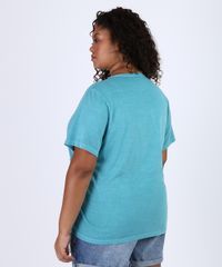 Blusa-Feminina-Plus-Size-Patolino-Manga-Curta-Decote-Redondo-Azul-9953280-Azul_2