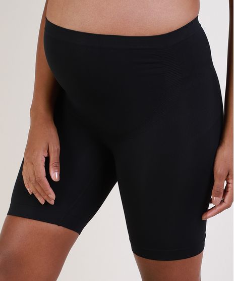 Bermuda-Gestante-Loba-Lupo-Sem-Costura-Cintura-Alta-Preta-9954456-Preto_1