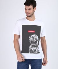 Camiseta-Masculina-Astronauta-com-Flores-Manga-Curta-Gola-Careca-Branca-9677238-Branco_1