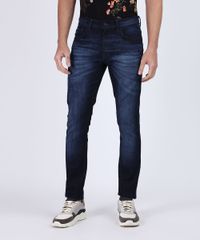 Calca-Jeans-Masculina-Slim-com-Bolsos-Azul-Escuro-9945764-Azul_Escuro_1