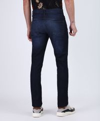 Calca-Jeans-Masculina-Slim-com-Bolsos-Azul-Escuro-9945764-Azul_Escuro_2