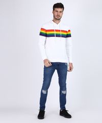 Blusao-de-Moletom-Masculino-Pride-com-Listras-Arco-Iris-e-Capuz--Branco-9951730-Branco_3