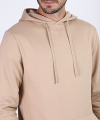 Blusao-de-Moletom-Masculino-Manga-Longa-com-Capuz-e-Cordao-Para-Amarrar-Kaki-9952816-Kaki_4
