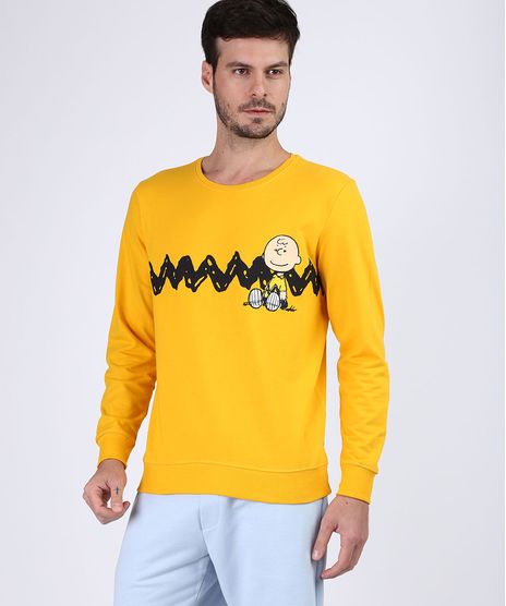 Blusao-de-Moletom-Masculino-Charlie-Brown-Mostarda-9953477-Mostarda_1