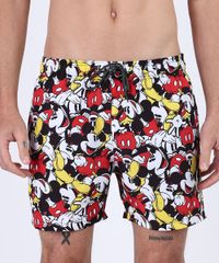 Short-Masculino-Mickey-Mouse-Relaxed-com-Bolsos-e-Cordao-Preto-9955402-Preto_1