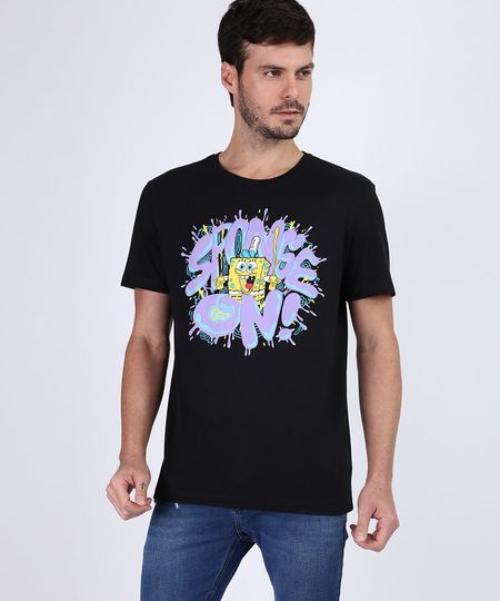 Camiseta-Masculina-Bob-Esponja-Manga-Curta-Gola-Careca-Preta-9955434-Preto_1 Camiseta-Masculina-Bob-Esponja-Manga-Curta-Gola-Careca-Preta-9955434-Preto_1