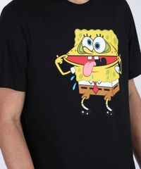 Camiseta-Masculina-Bob-Esponja-Manga-Curta-Gola-Careca-Preta-9955436-Preto_4