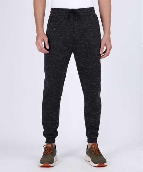Calca-de-Moletom-Masculino-Relaxed-com-Bolsos-e-Cordao-Para-Amarrar-Cinza-Mescla-Escuro-9810670-Cinza_Mescla_Escuro_1
