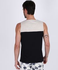 Regata-Masculina-com-Recortes-e-Bolso-Listrado-Decote-Careca-Preta-9946631-Preto_2