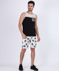 Regata-Masculina-com-Recortes-e-Bolso-Listrado-Decote-Careca-Preta-9946631-Preto_3
