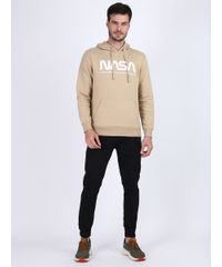 Blusao-de-Moletom-Masculino-NASA-com-Capuz-e-Bolso-Canguru-Bege-9952003-Bege_3