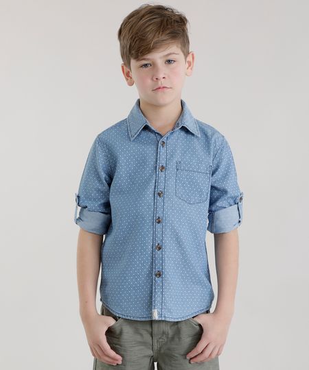 Camisa-Jeans-Estampada-de-Poa-Azul-Claro-8584876-Azul_Claro_1