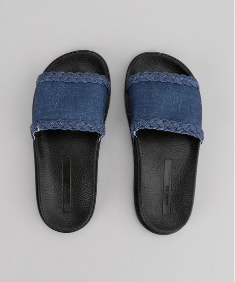 Chinelo-Slide-Molekinha-com-Jeans-Preto-8727470-Preto_1