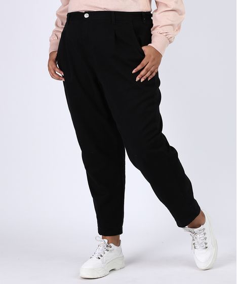 calça de sarja plus size feminina