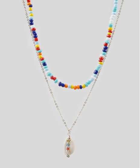 Kit-Manu-Gavassi-de-Gargantilha-Choker-Feminina-com-Micangas-Coloridas---Colar-com-Buzio-Dourado-9860291-Dourado_1