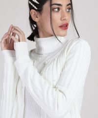 Cardigan-de-Trico-Feminino-Canelado-com-Perolas-Decote-Redondo-Off-White-9942029-Off_White_4