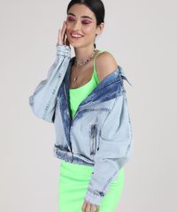Jaqueta-Jeans-Biker-Feminina-com-Cinto-Azul-Claro-9946821-Azul_Claro_4