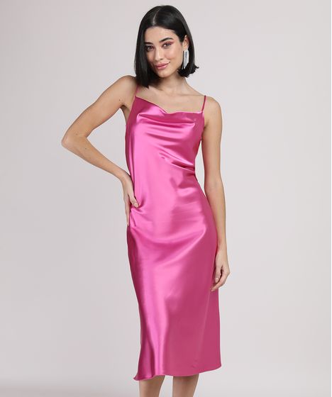 slip dress rosa