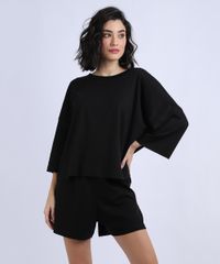 Pijama-Feminino-Amplo-Manga-3-4-Preto-9953265-Preto_1