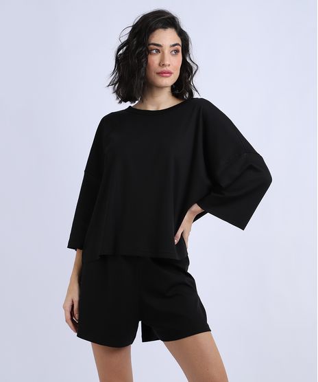 Pijama-Feminino-Amplo-Manga-3-4-Preto-9953265-Preto_1