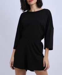 Pijama-Feminino-Amplo-Manga-3-4-Preto-9953265-Preto_4