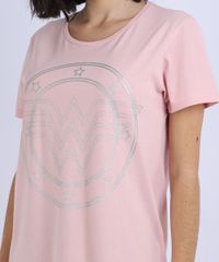 Pijama-Feminino-Mulher-Maravilha-com-Brilho-Manga-Curta-Rosa-9928266-Rosa_3
