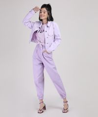 Jaqueta-de-Sarja-Feminina-Cropped-com-Bolsos-Lilas-9950566-Lilas_2