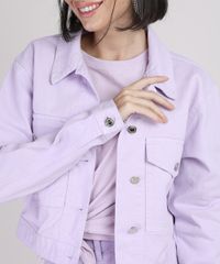 Jaqueta-de-Sarja-Feminina-Cropped-com-Bolsos-Lilas-9950566-Lilas_4