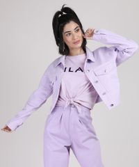 Jaqueta-de-Sarja-Feminina-Cropped-com-Bolsos-Lilas-9950566-Lilas_5