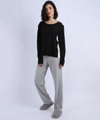 Pijama-Feminino-com-Recortes-Manga-Longa-Decote-Redondo-Preto-9953271-Preto_4